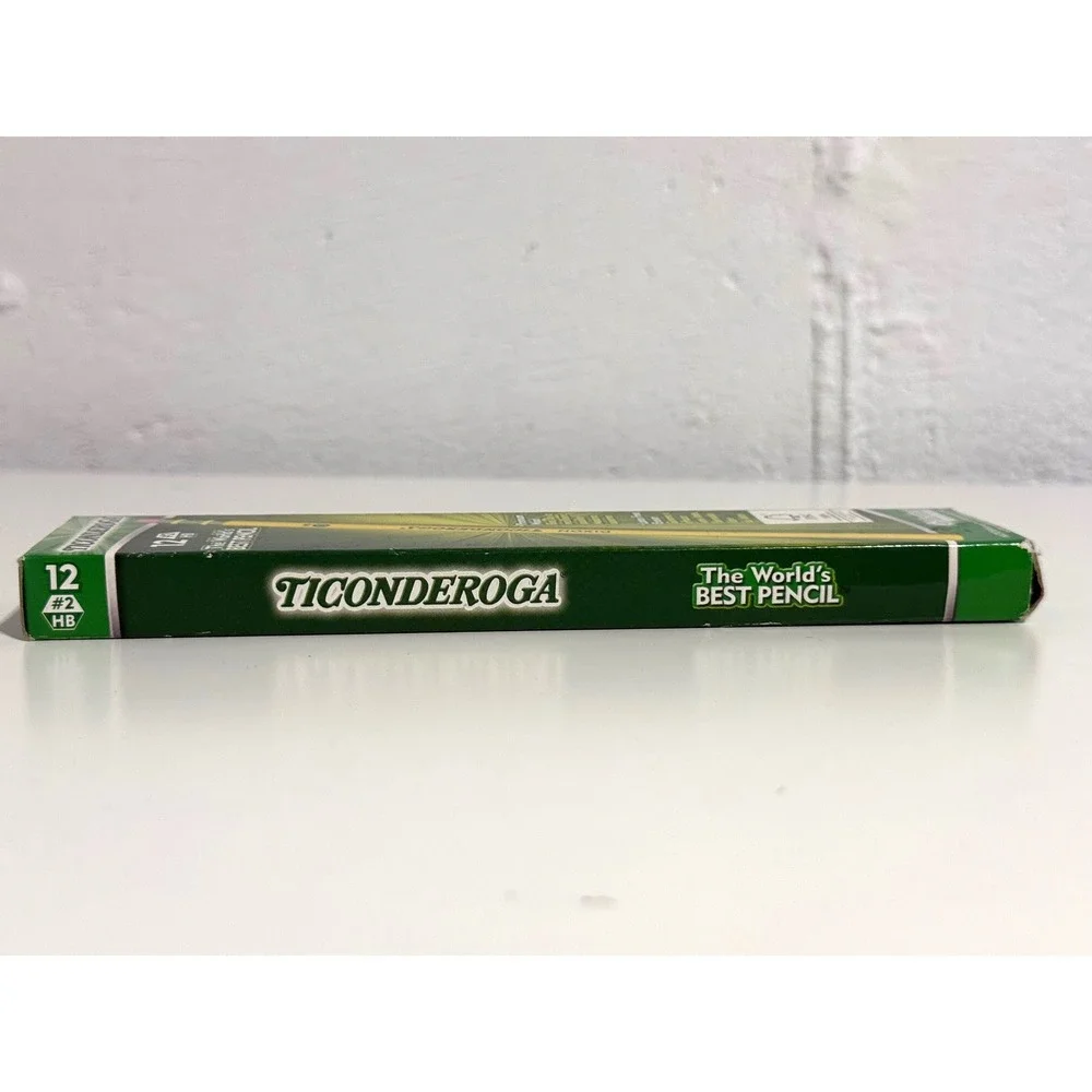 Dixon Ticonderoga 48 Count #2 HB Soft Wood Pencils Yellow Latex Free Eraser Bulk